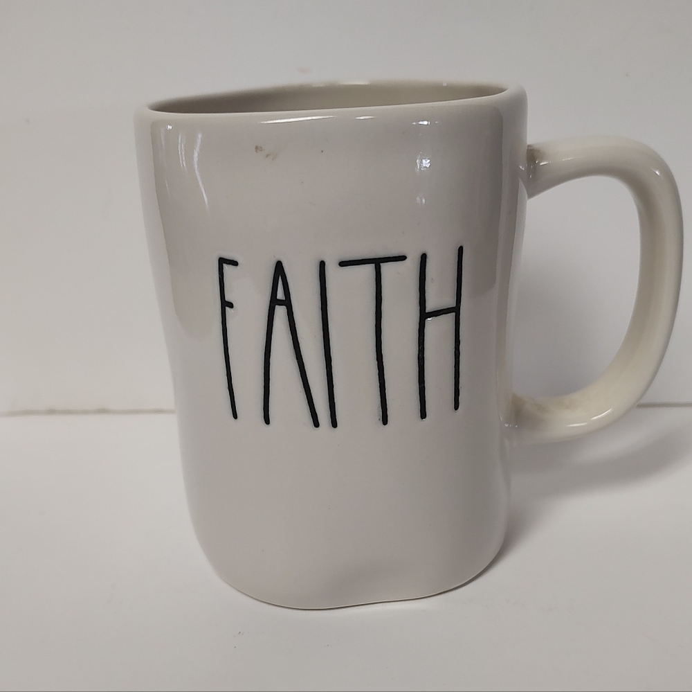 NWOT Rae Dunn "Faith" Cup 12 oz.